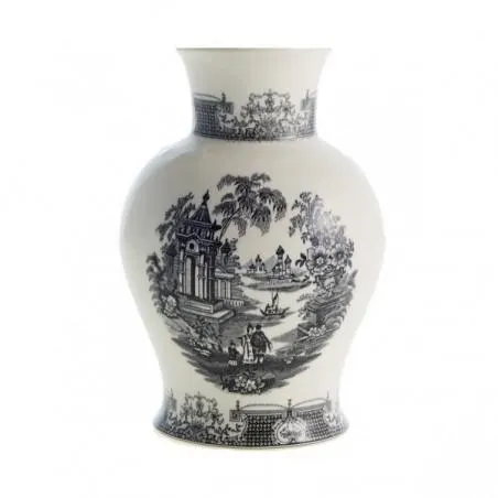 Florero pequeño negro modelo Alhambra