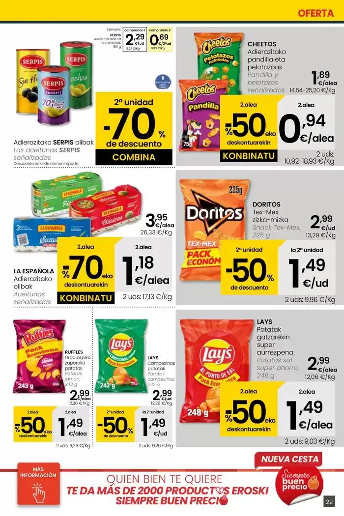 Catálogo de AUKERA OFERTA EROSKI CENTER 10 de abril al 29 de abril 2025 - Página 29