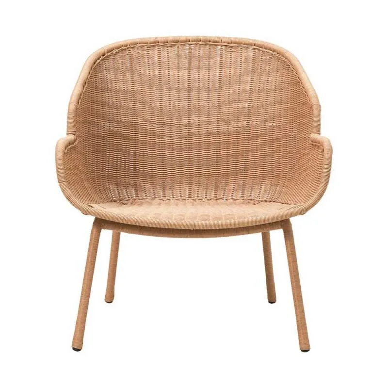 Sillón lounge exterior Hapur, natural