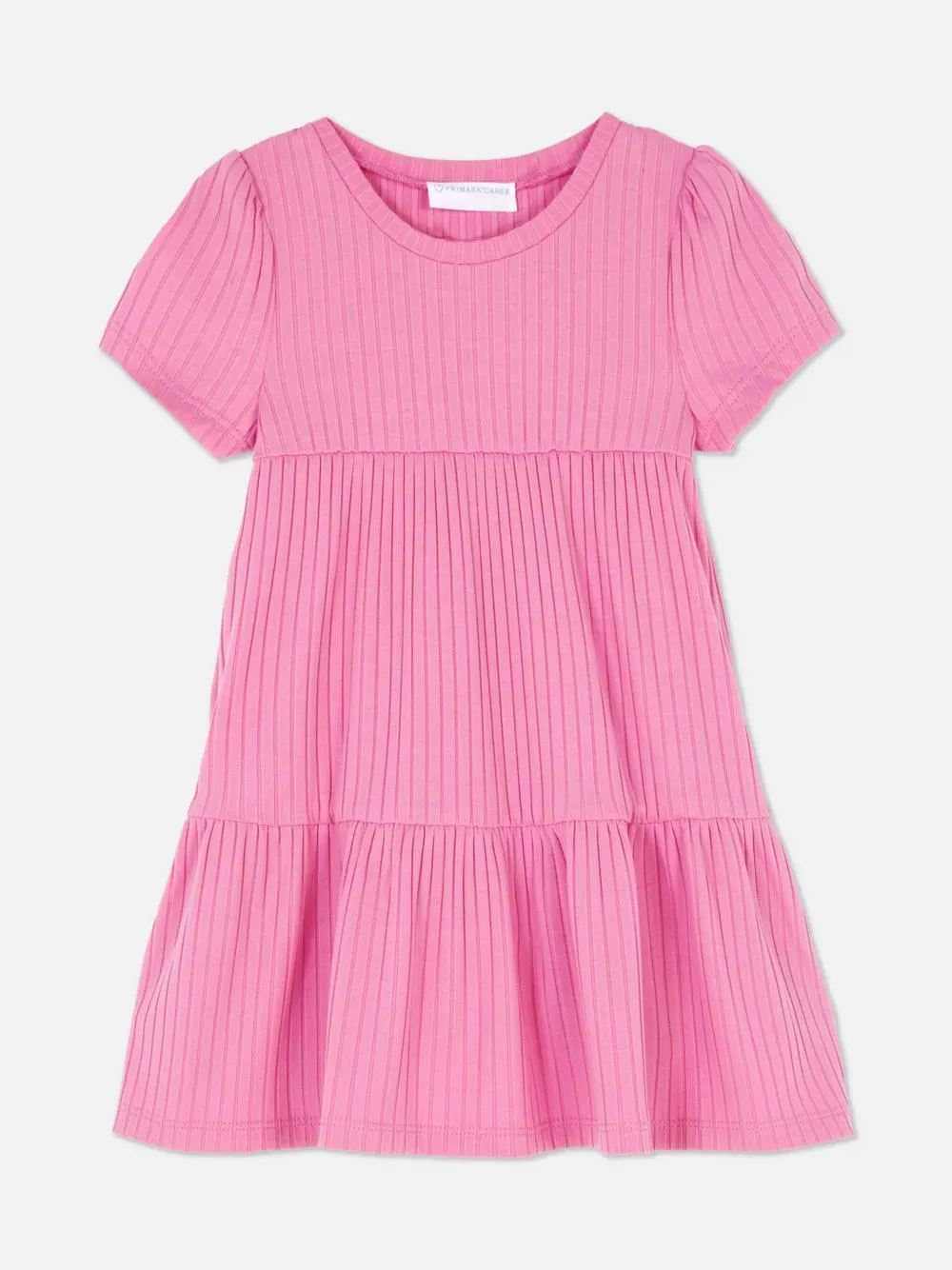 Vestido acanalado a capas