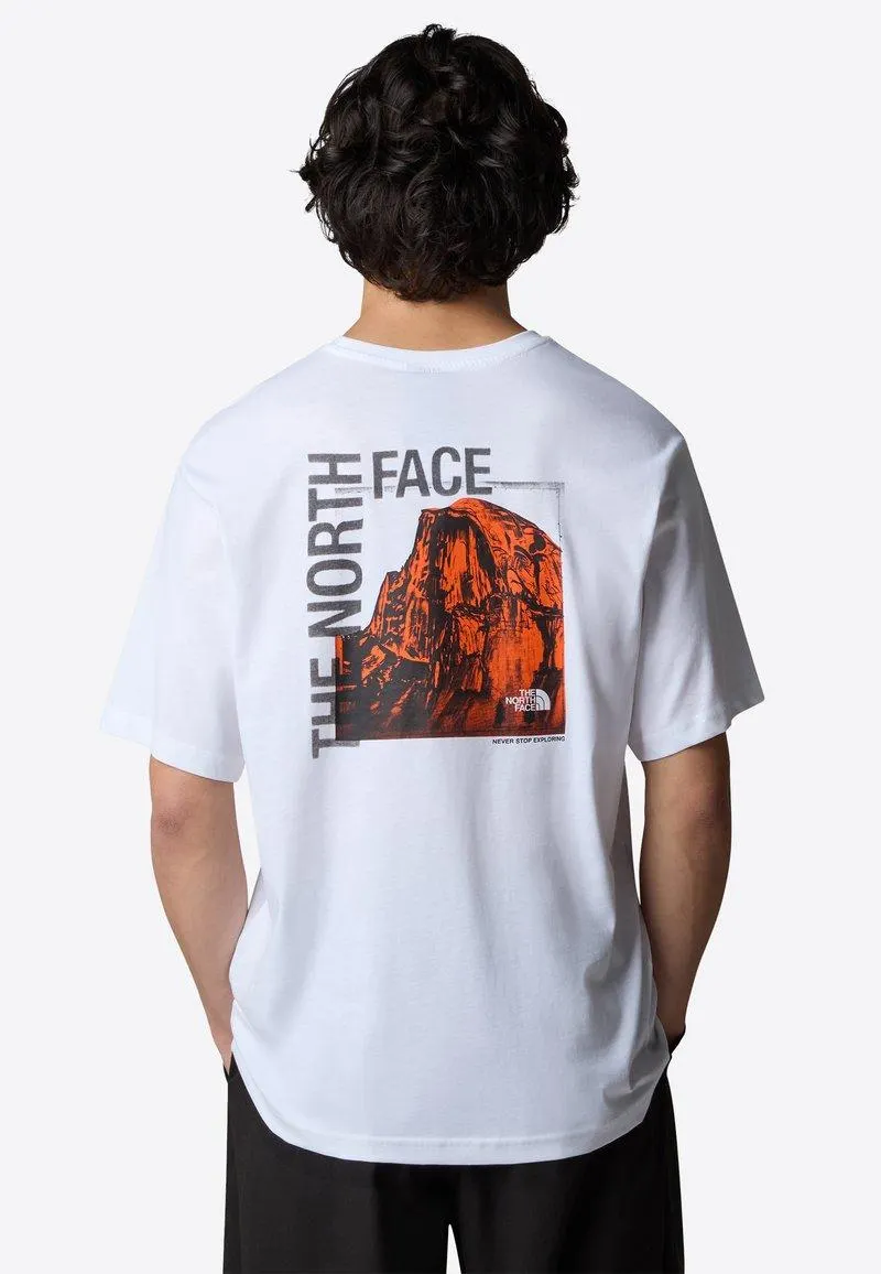 HALF DOME PHOTO - Camiseta estampada - white tnf black