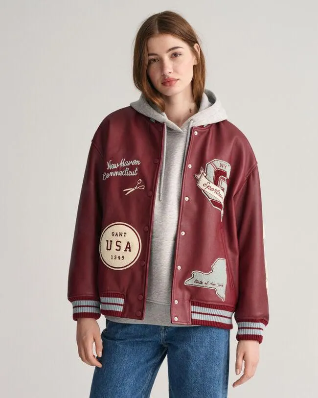GANT Varsity Jacket de piel