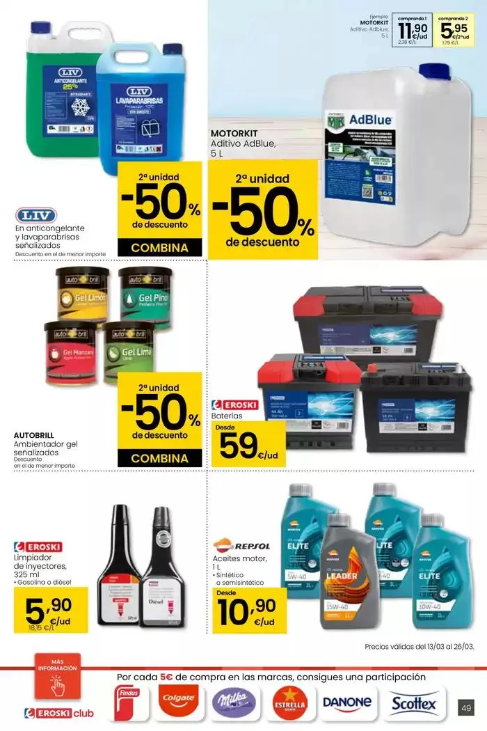 Catálogo de Precio más bajo HIPERMERCADOS EROSKI 13 de marzo al 26 de marzo 2025 - Página 49