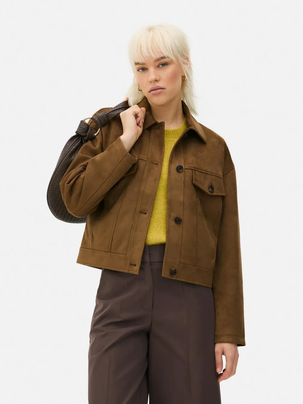 Chaqueta corta de estilo camionero