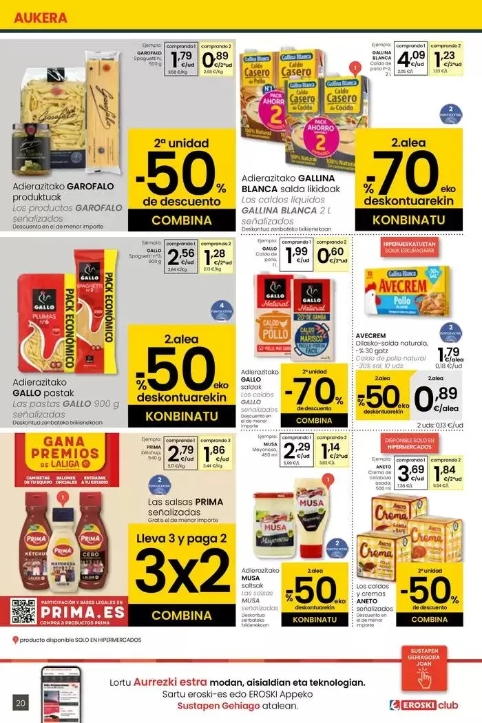 Catálogo de AUKERA OFERTA HIPERMERKATUAK EROSKI 2 de mayo al 13 de mayo 2025 - Página 20