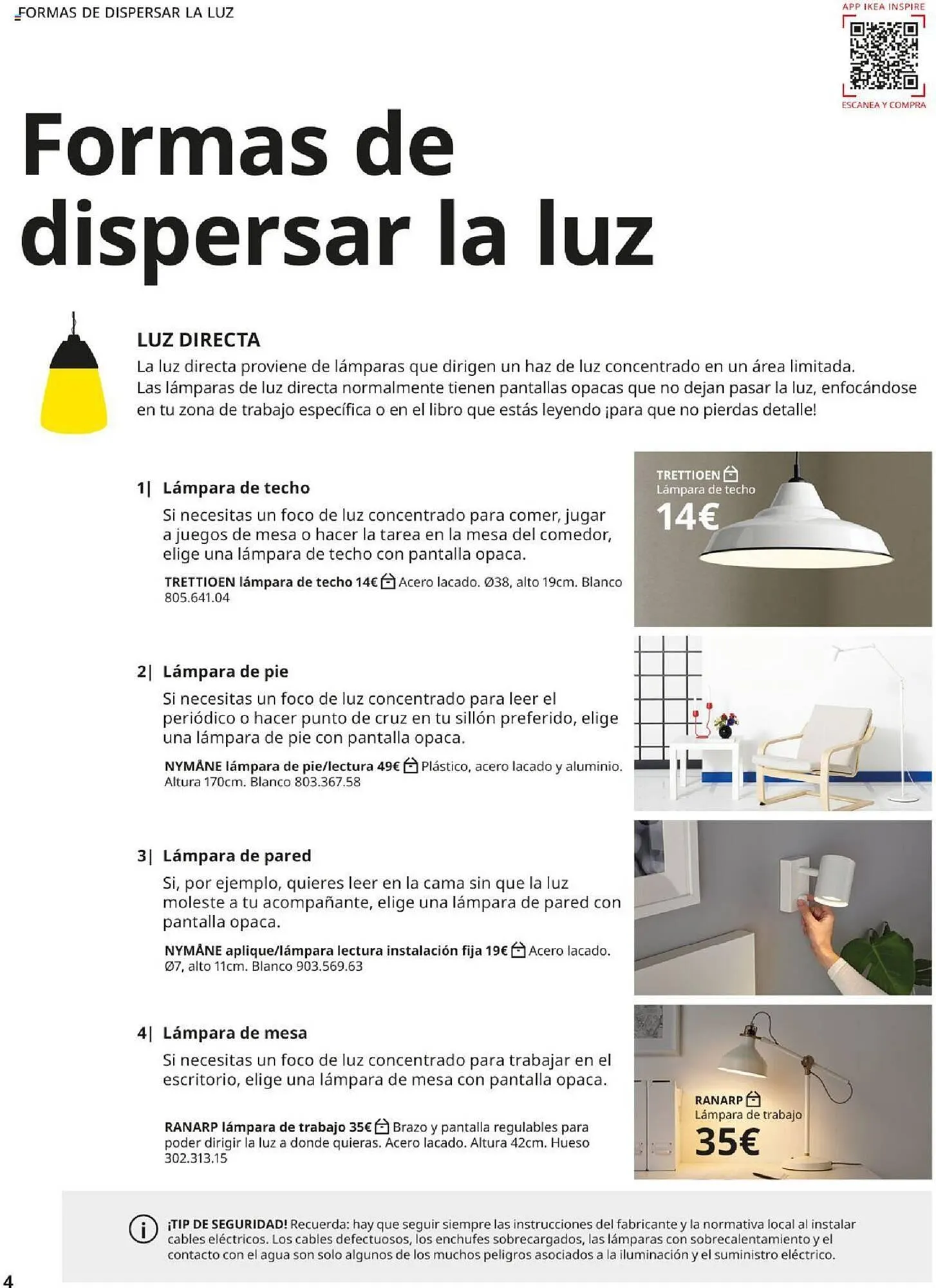 Catálogo de Folleto IKEA Iluminación 4 de septiembre al 31 de enero 2025 - Página 4