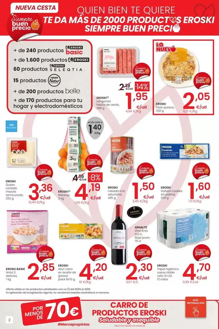 Catálogo de SUMA AHORRO EROSKI CITY 15 de mayo al 28 de mayo 2025 - Página 2