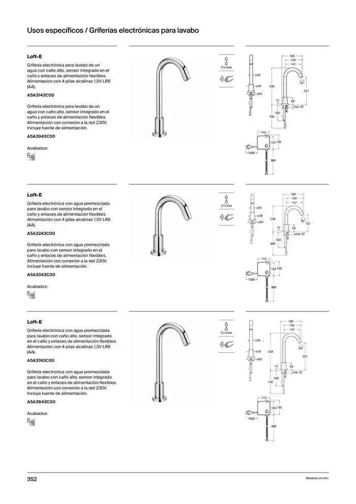 Catálogo de Colecciones de Baño, Muebles y Accesorios 9 de enero al 31 de diciembre 2025 - Página 354