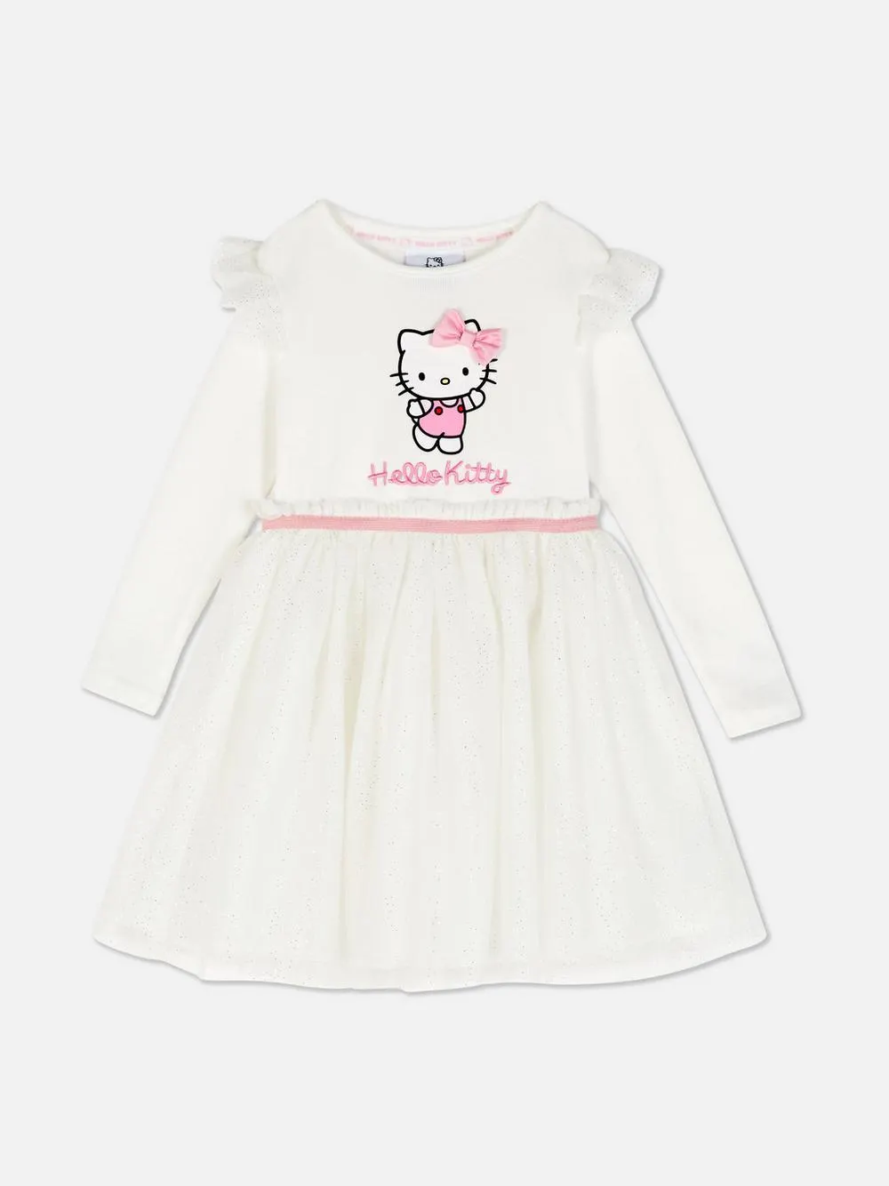 Vestido de manga larga con tutú de Hello Kitty