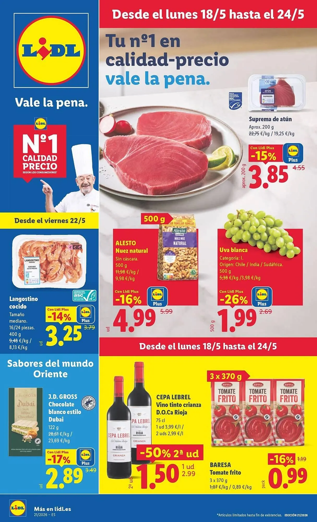 Catálogo de Catálogo Lidl 18 de mayo al 24 de mayo 2026 - Página 1
