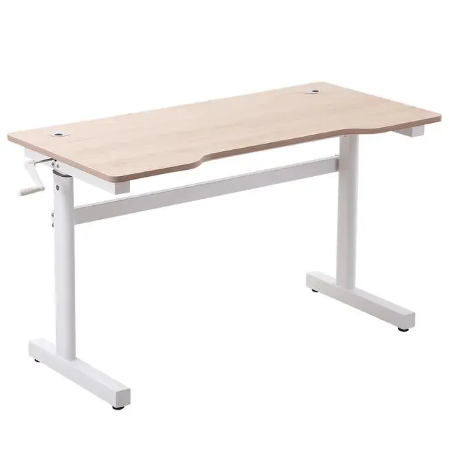 Escritorio de Pie VINSETTO MDF, Metal Madera Natural 120x60x117 cm 920-073WT