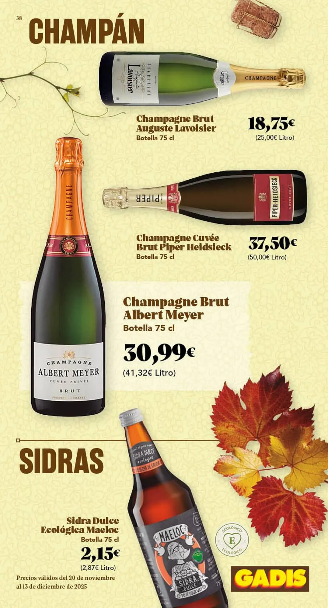 Catálogo de Folleto Gadis 20 de noviembre al 13 de diciembre 2025 - Página 38