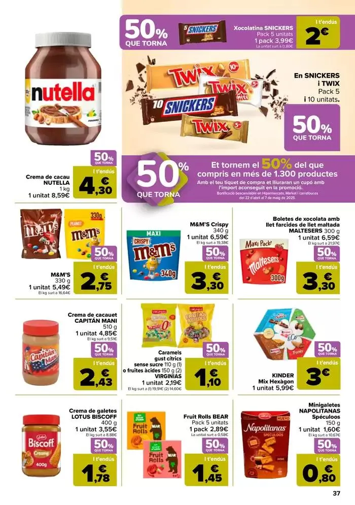 Catálogo de 50% QUE VUELVE + 3x2 10 de abril al 21 de abril 2025 - Página 37