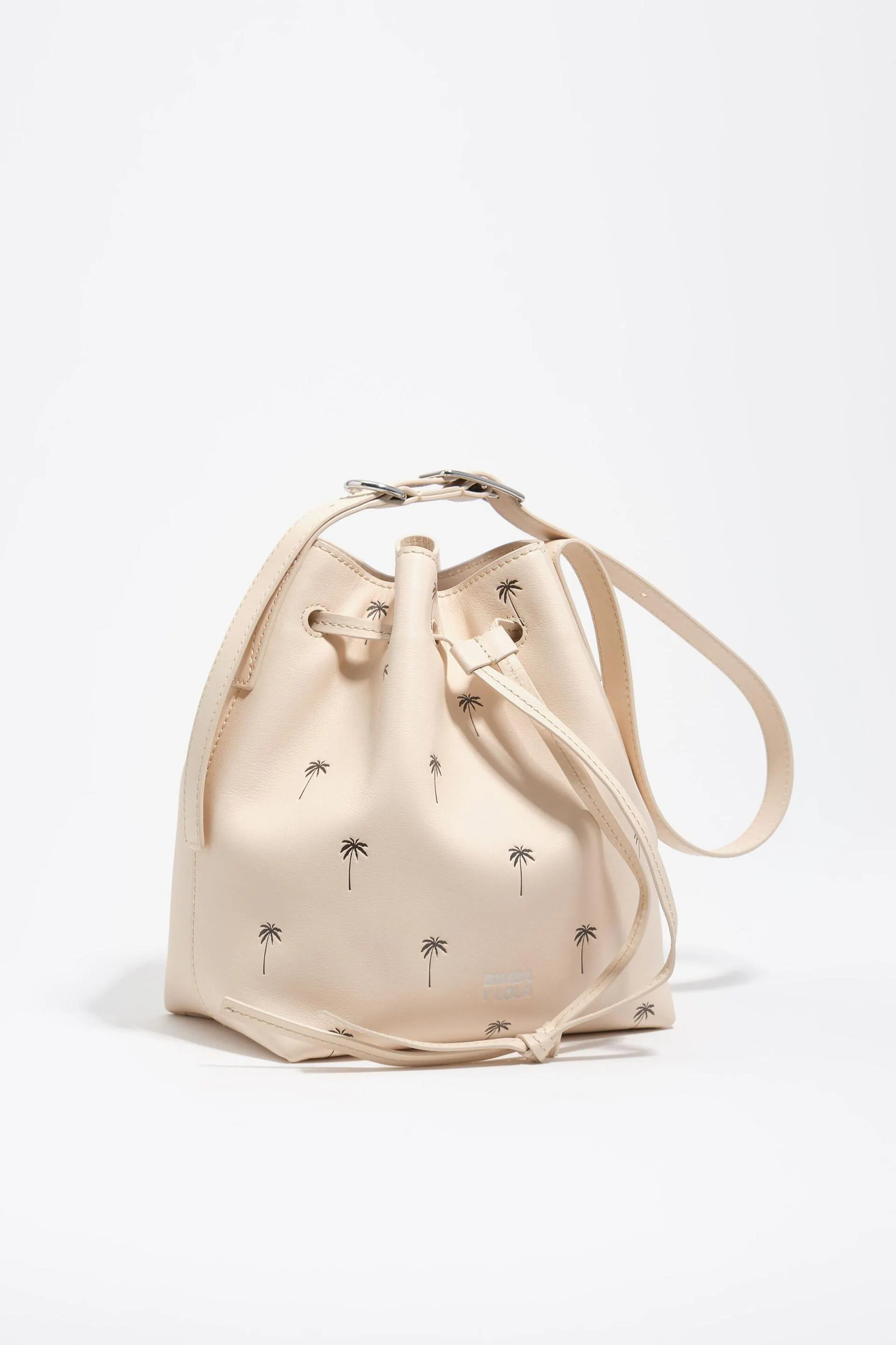 Bolso bucket Carlino grande piel print Palms arena