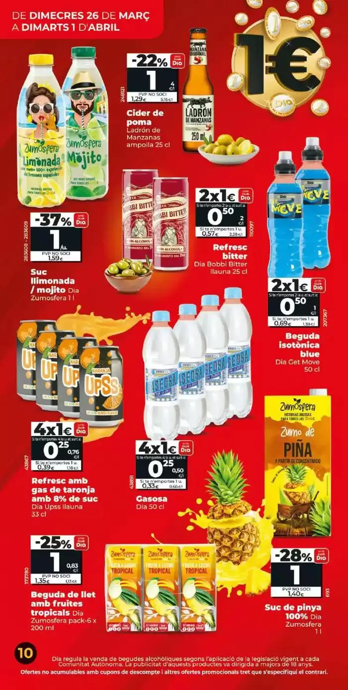 Catálogo de Més de 100 productes a 1€ del 26/03 a l’ 01/04 26 de marzo al 1 de abril 2025 - Página 10