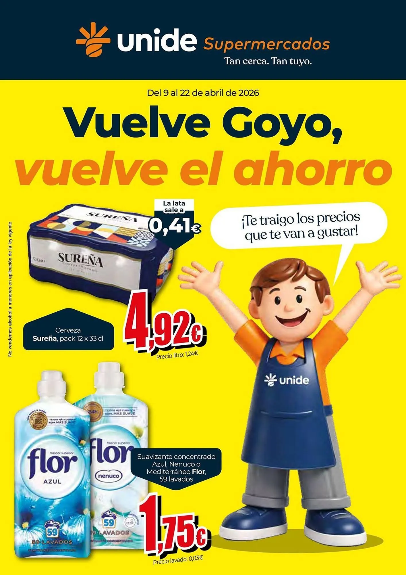 Catálogo de Folleto Unide Supermercados 9 de abril al 22 de abril 2026 - Página 1