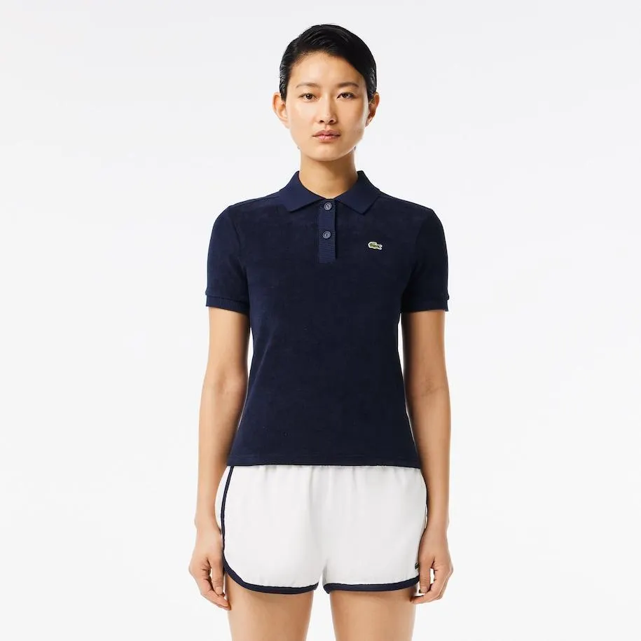 Polo slim fit en punto de rizo