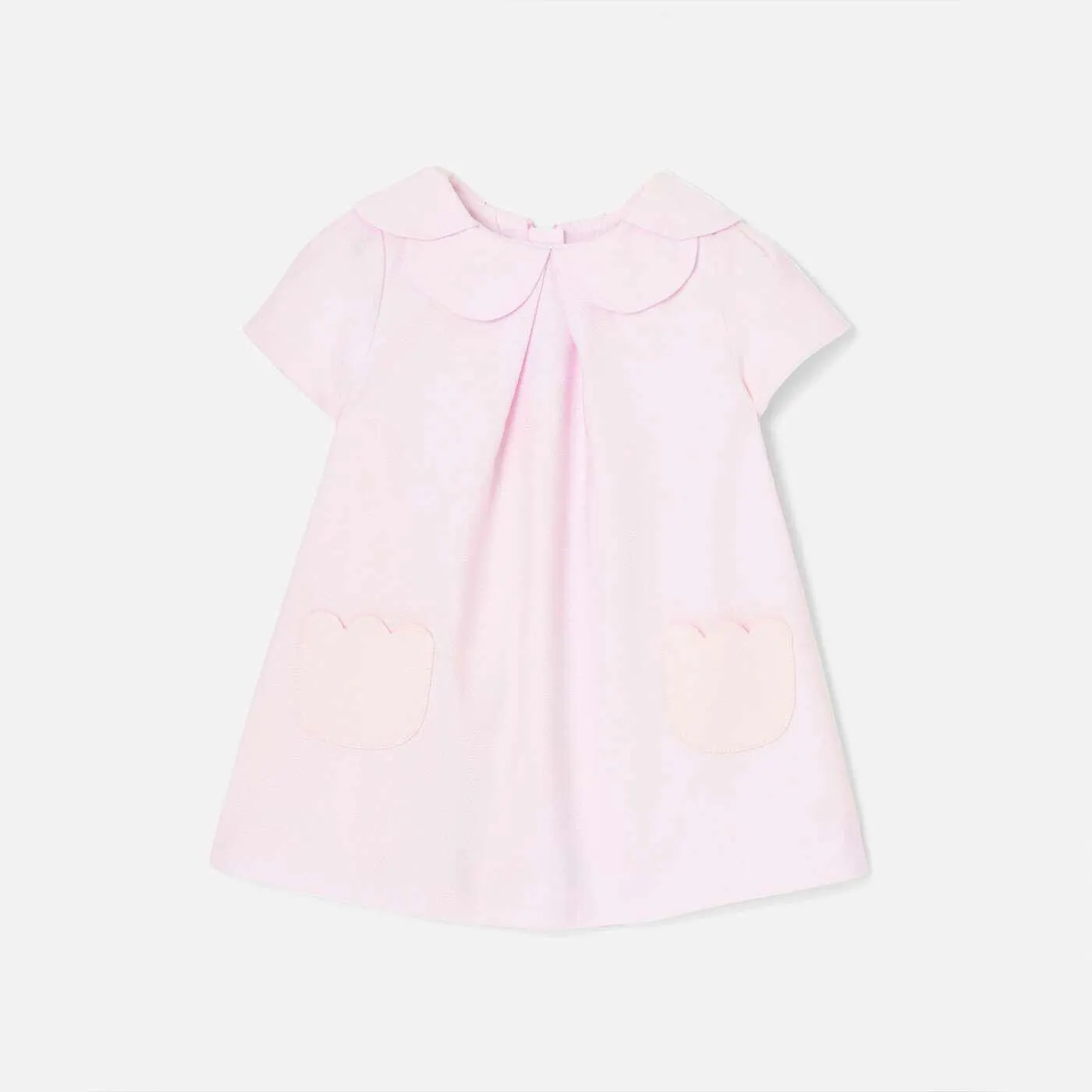 Vestido de bebé niña en piqué de algodón