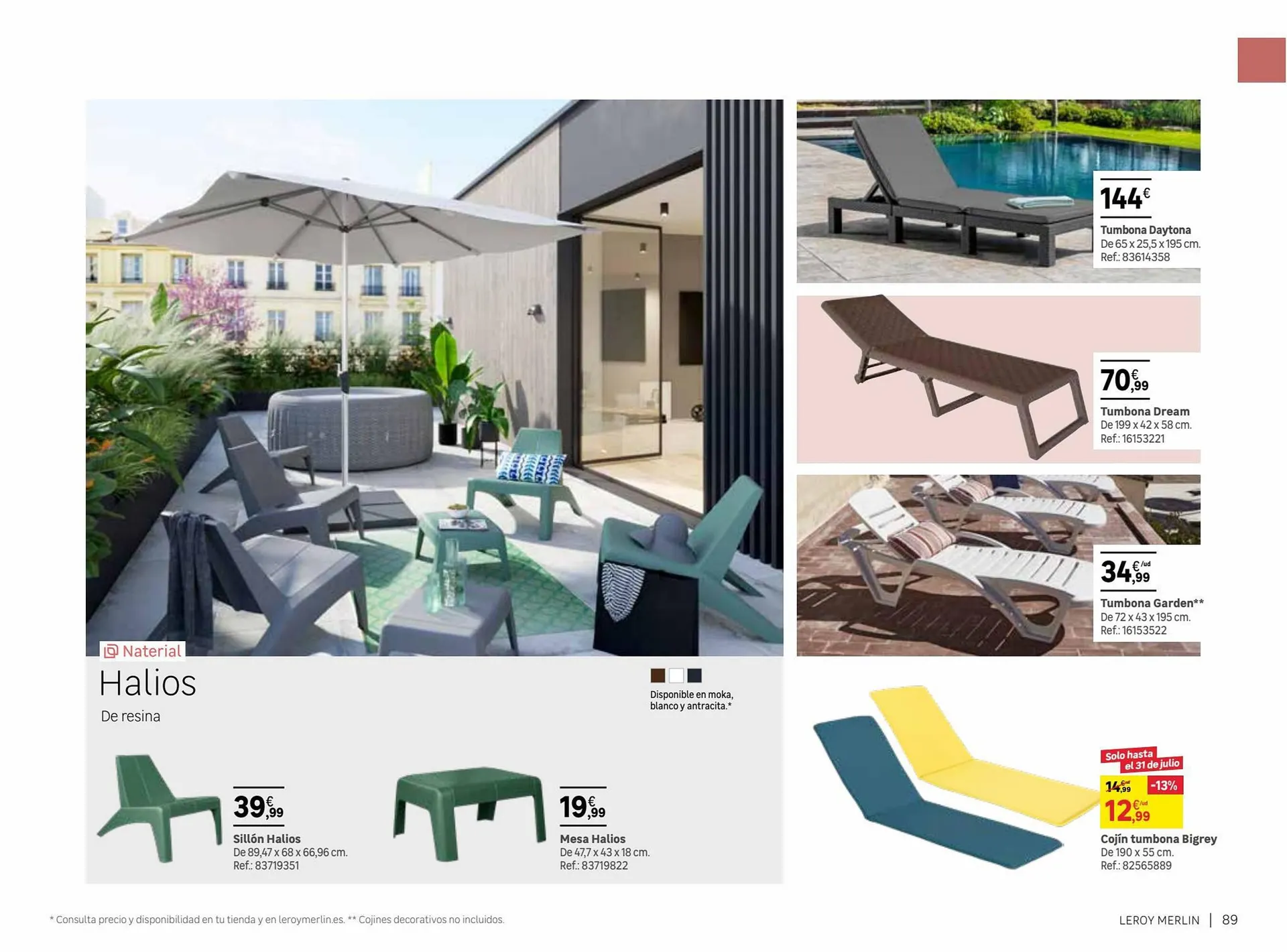 Catálogo de Folleto Leroy Merlin 9 de junio al 31 de julio 2023 - Página 89