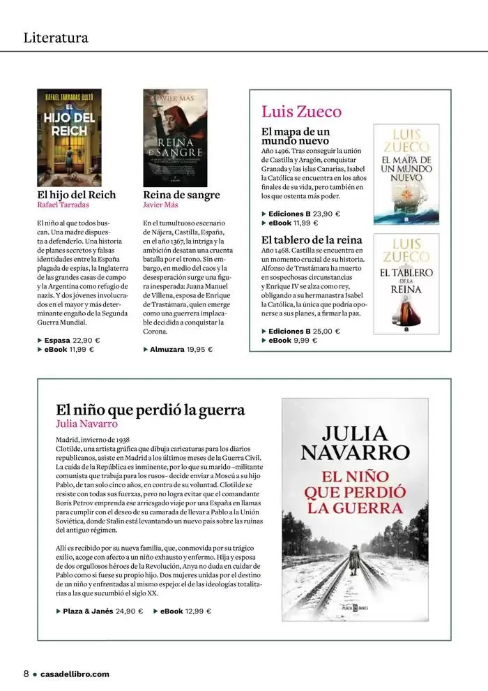 Catálogo de Casa del Libro Leer te hace único 6 de noviembre al 30 de noviembre 2024 - Página 8