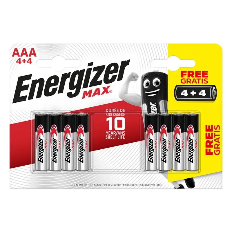 PILAS ENERGIZER ALQ. MAX LR03 AAA