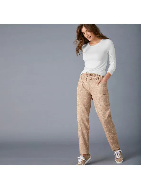 Pantalón jogger de felpa estampada