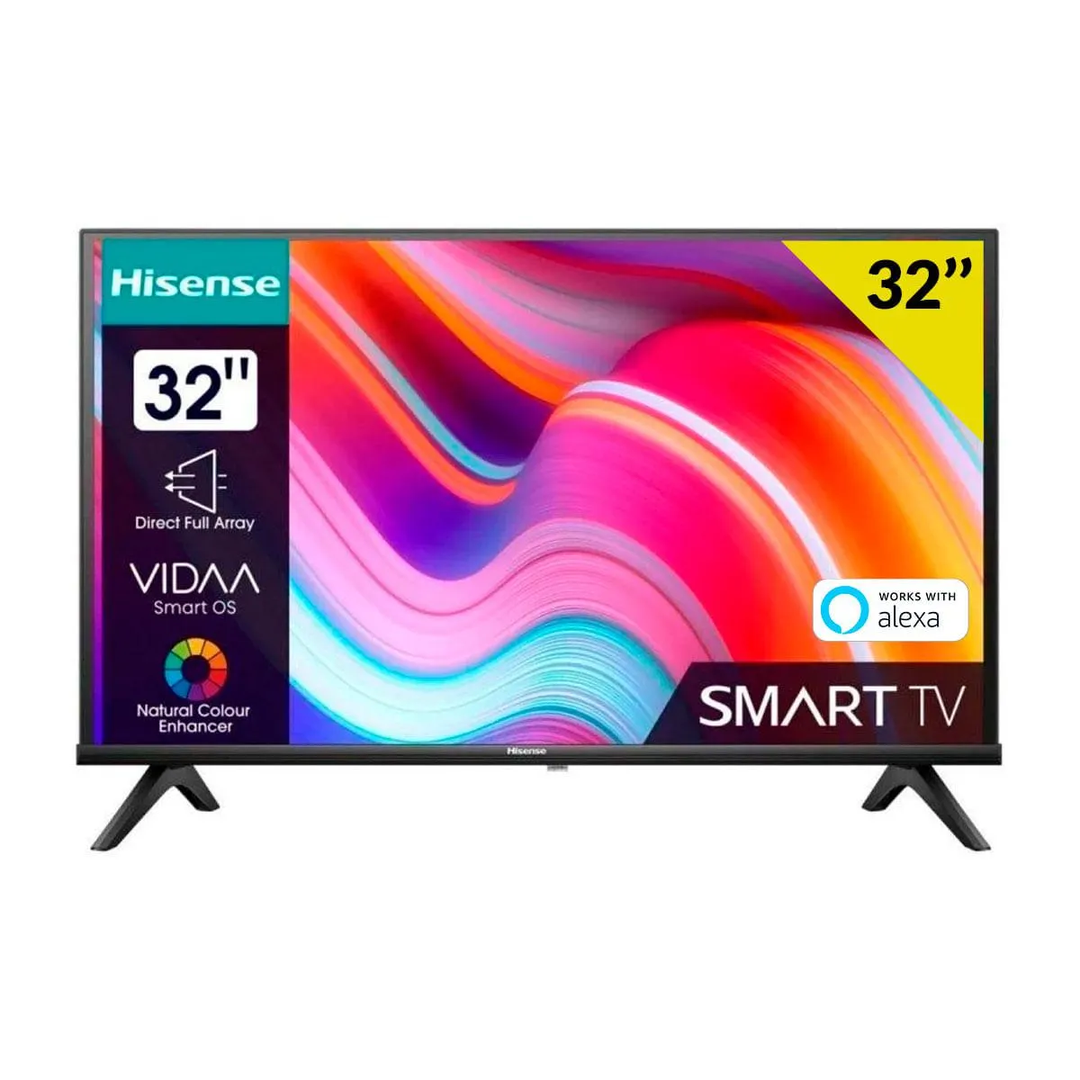 Televisor Smart TV Hisense 32A49K 32'' HD LED VIDAA U Smart TV F negro