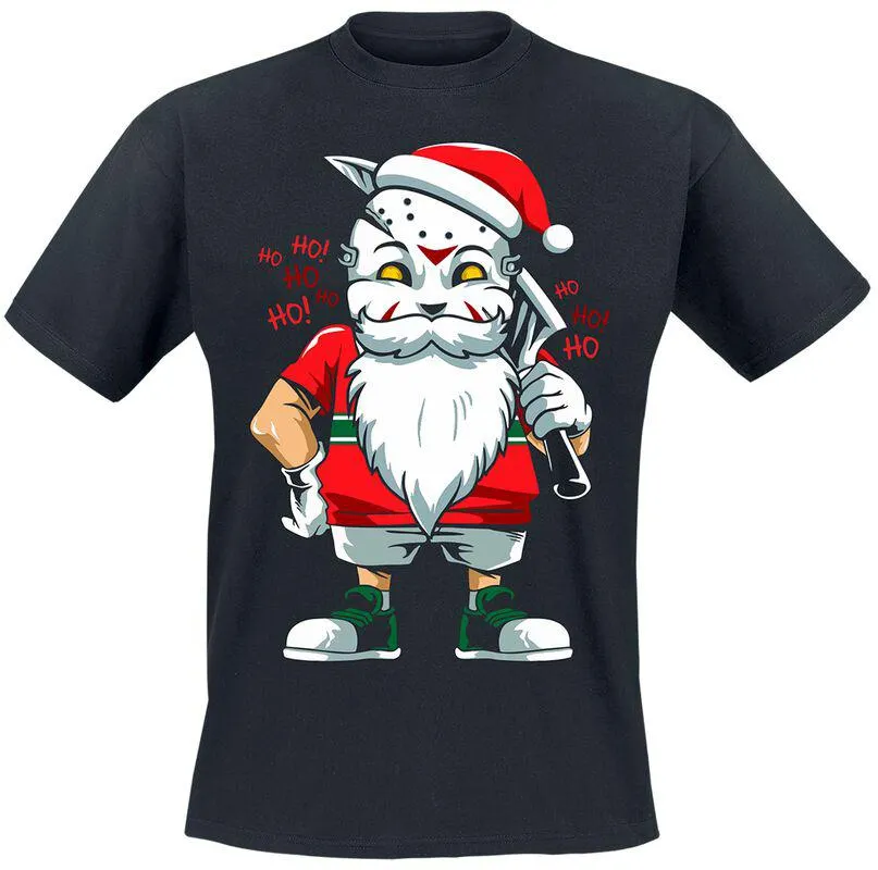 "Santa - Ho ho ho" Camiseta Negro de Slogans