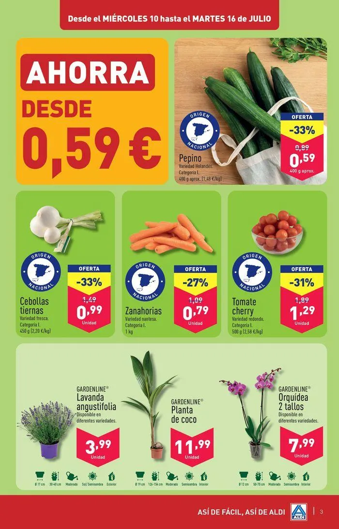 Catálogo de ¡Así de fácil, así de Aldi! 10 de julio al 16 de julio 2024 - Página 3