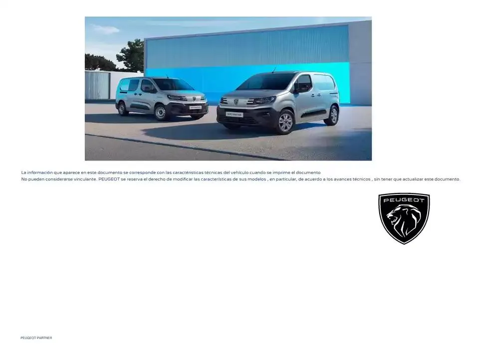 Catálogo de Peugeot NUEVO PARTNER 10 de febrero al 10 de febrero 2026 - Página 9