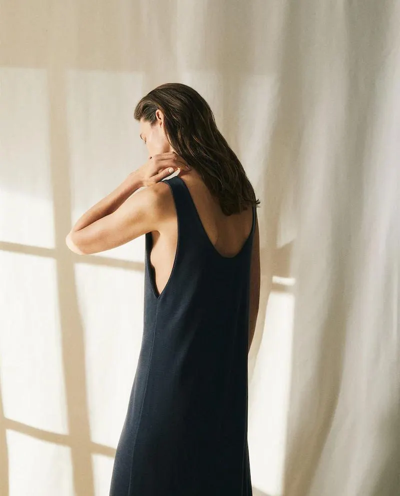 GREY STRAPPY DRESS