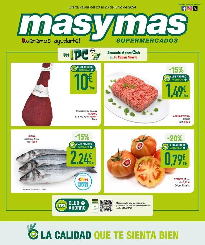 Catálogo de Folleto Masymas 20 de junio al 26 de junio 2024 - Página 1