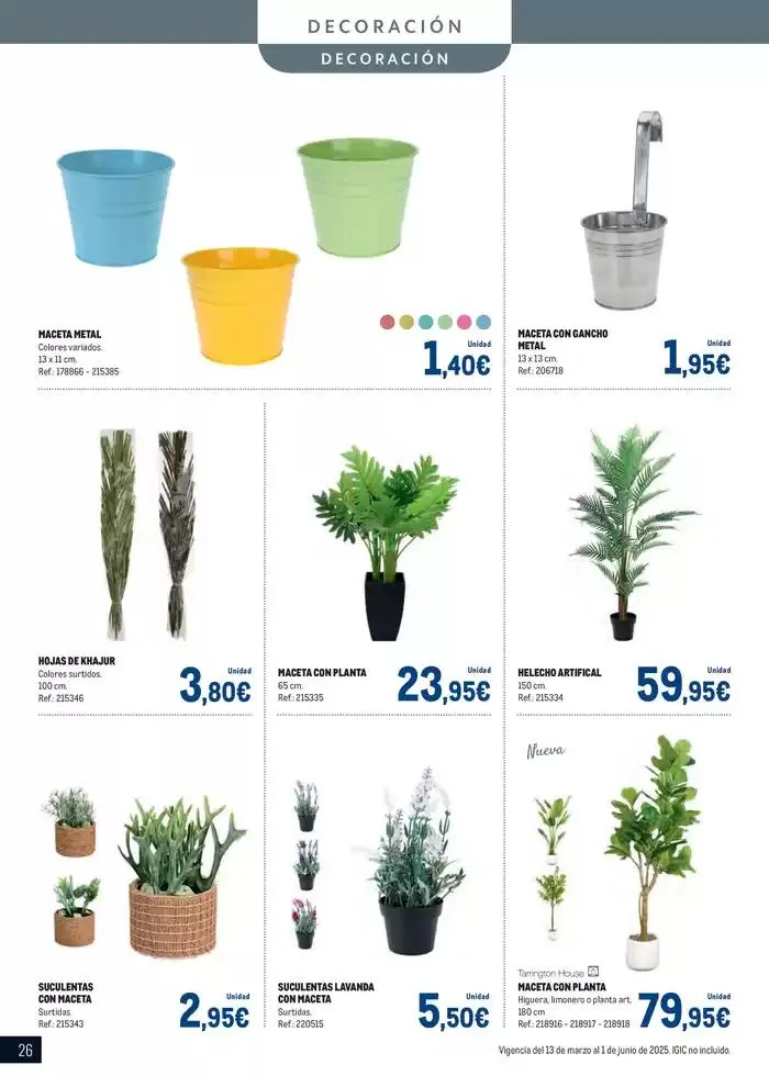 Catálogo de Especial Terrazas Canarias 13 de marzo al 1 de junio 2025 - Página 26