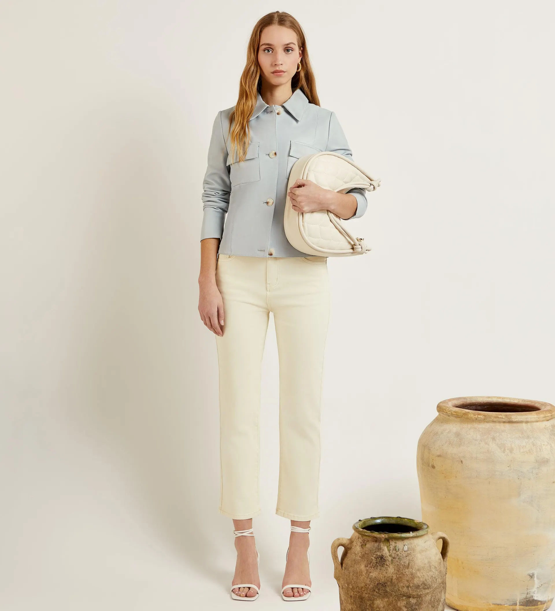 Cazadora napa bolsillos