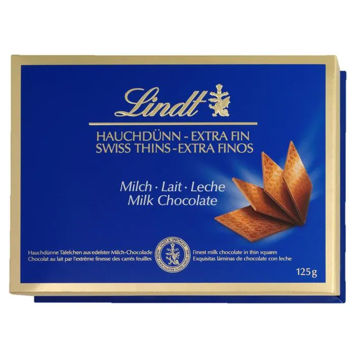 Swiss Thins Leche 125g