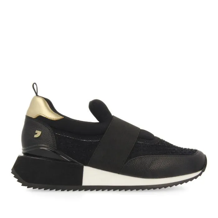 WOMEN'S BLACK SLIP-ON SNEAKERS DORAL