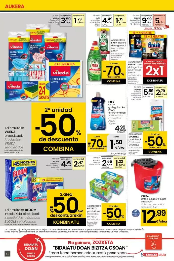 Catálogo de AUKERA OFERTA EROSKI CENTER 10 de abril al 29 de abril 2025 - Página 42