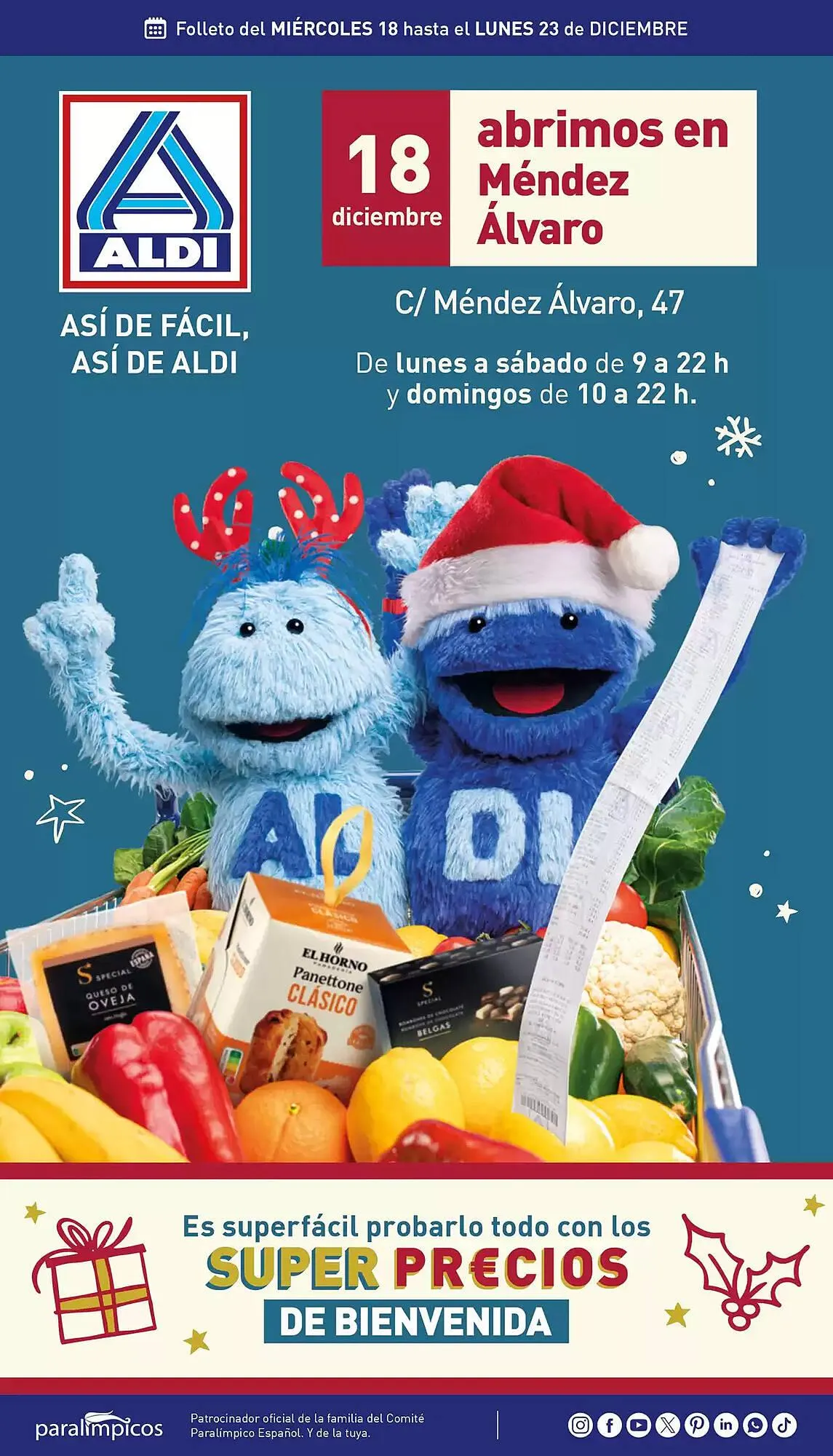 Catálogo de Folleto ALDI 18 de diciembre al 23 de diciembre 2024 - Página 1