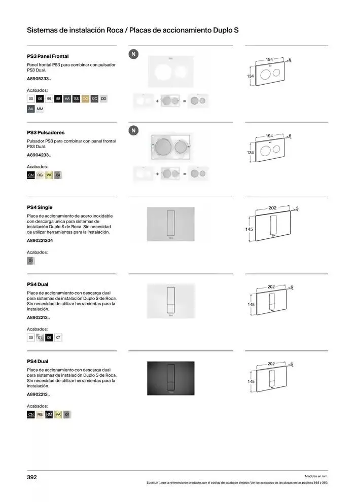 Catálogo de Colecciones de Baño, Muebles y Accesorios 9 de enero al 31 de diciembre 2025 - Página 394