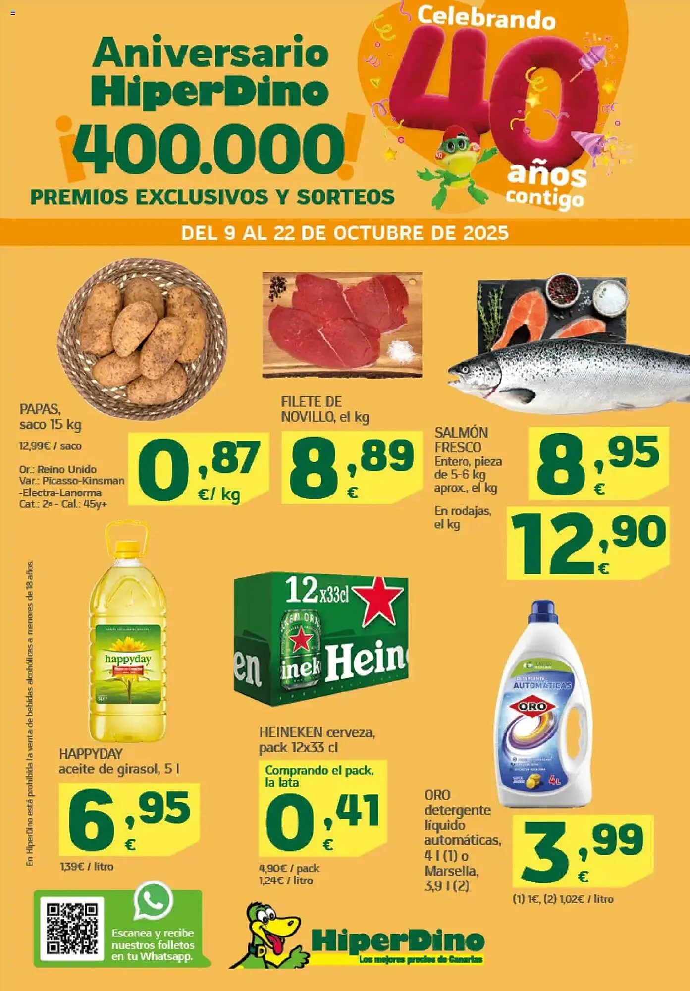 Catálogo de Folleto HiperDino 9 de octubre al 22 de octubre 2025 - Página 1