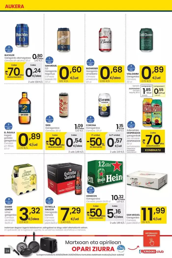 Catálogo de Prezio merkeagoa HIPERMERKATUAK EROSKI 27 de marzo al 8 de abril 2025 - Página 24