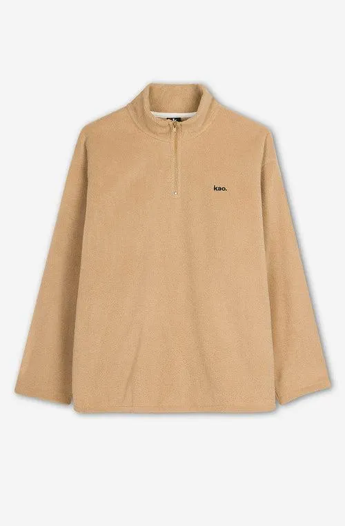 Toasted Half Zip Fleece Sweatshirt