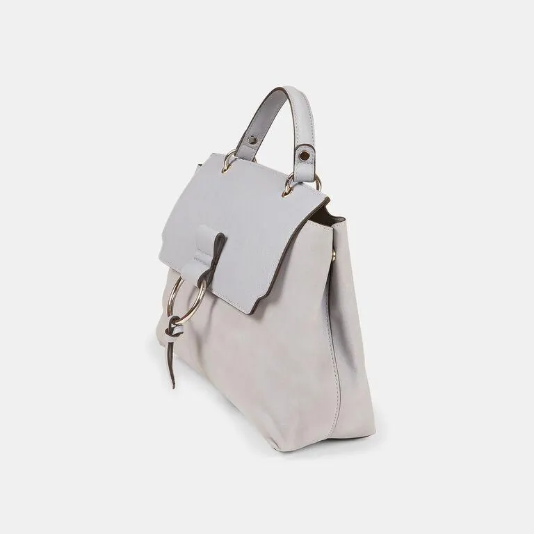 Bolso de mano con hebilla