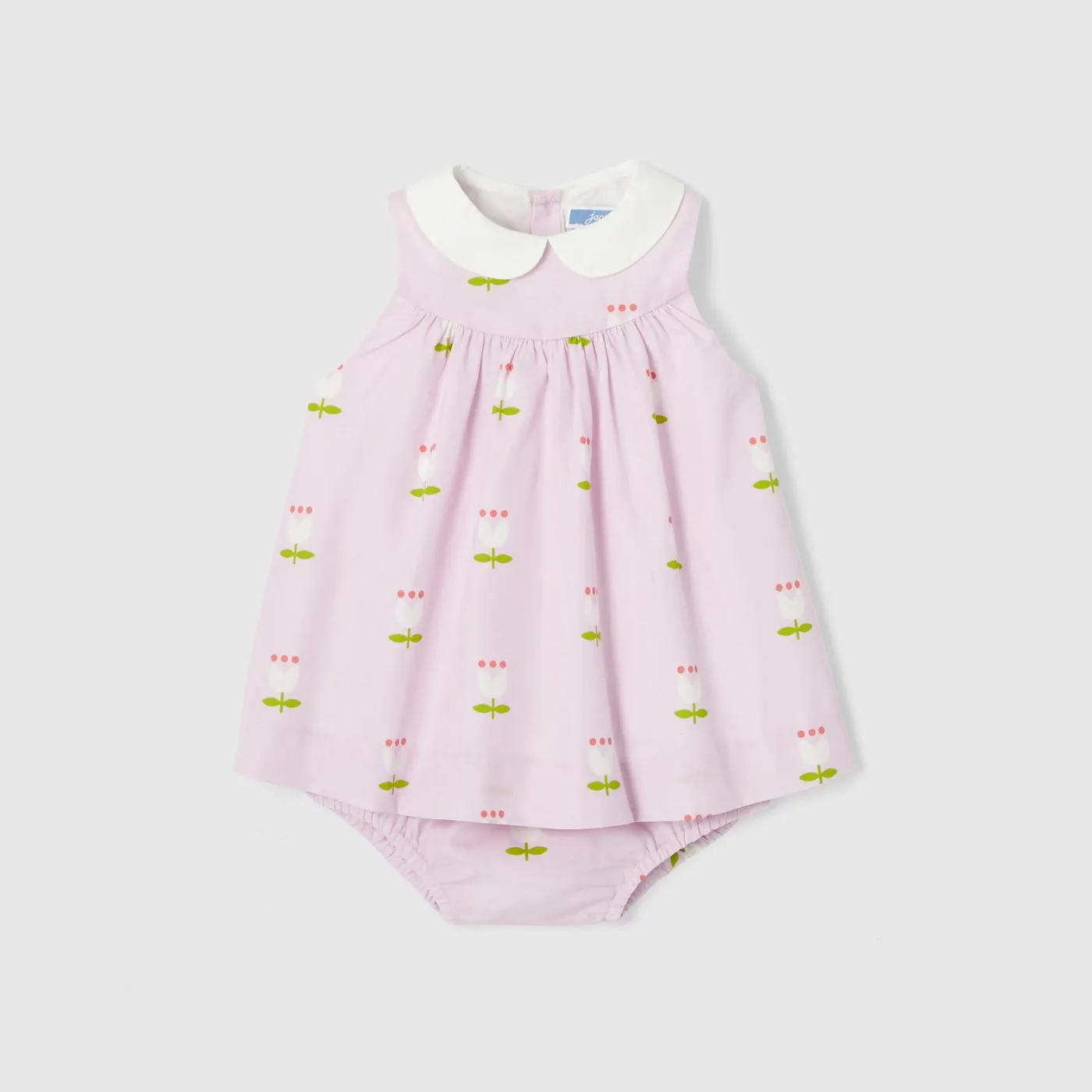 Vestido de popelina para bebé niña