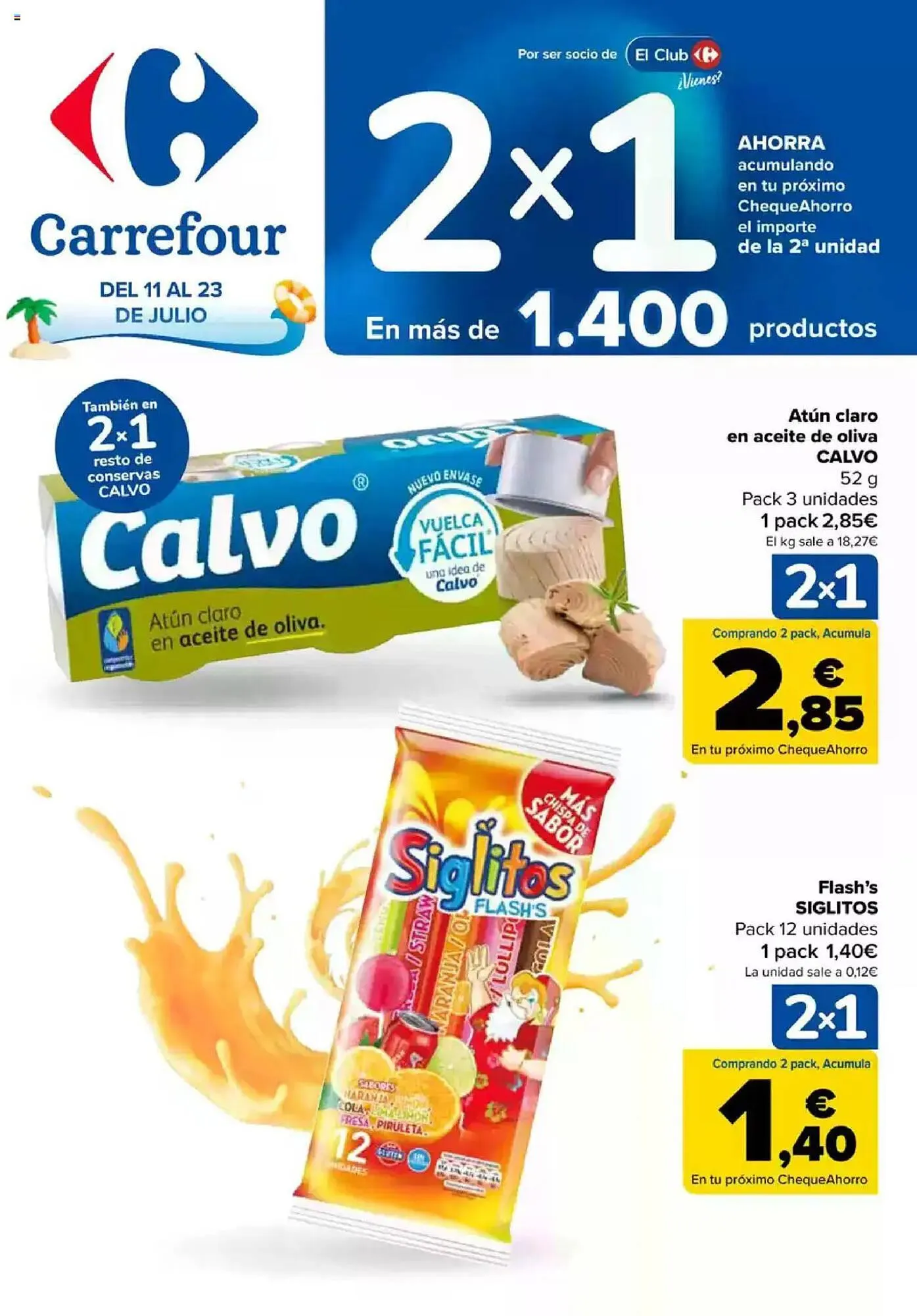 Catálogo de Folleto Carrefour 11 de julio al 23 de julio 2025 - Página 1