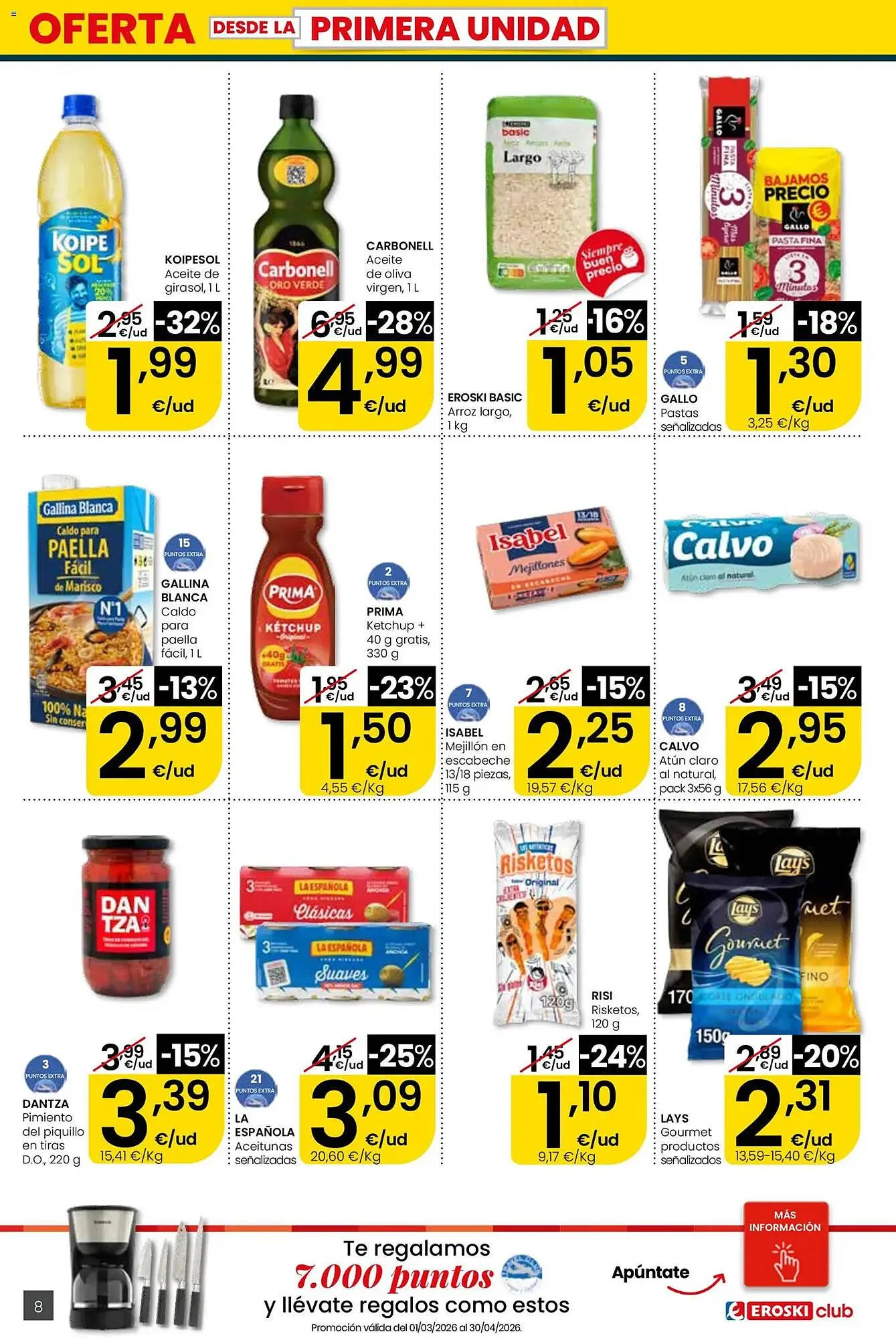 Catálogo de Folleto Eroski 16 de abril al 29 de abril 2026 - Página 8