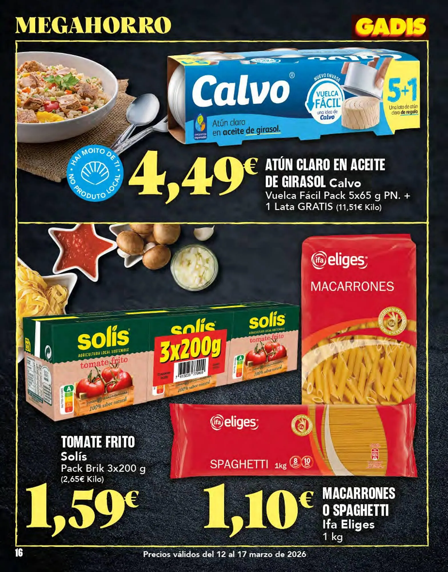 Catálogo de Folleto Gadis 12 de marzo al 17 de marzo 2026 - Página 16