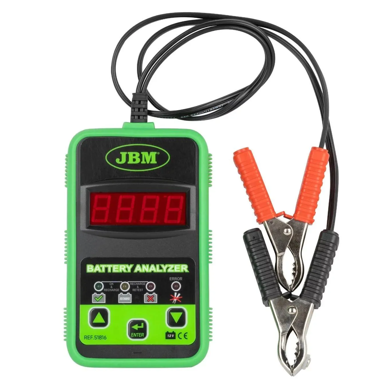 JBM 51816 Comprobador de baterias digital 12v