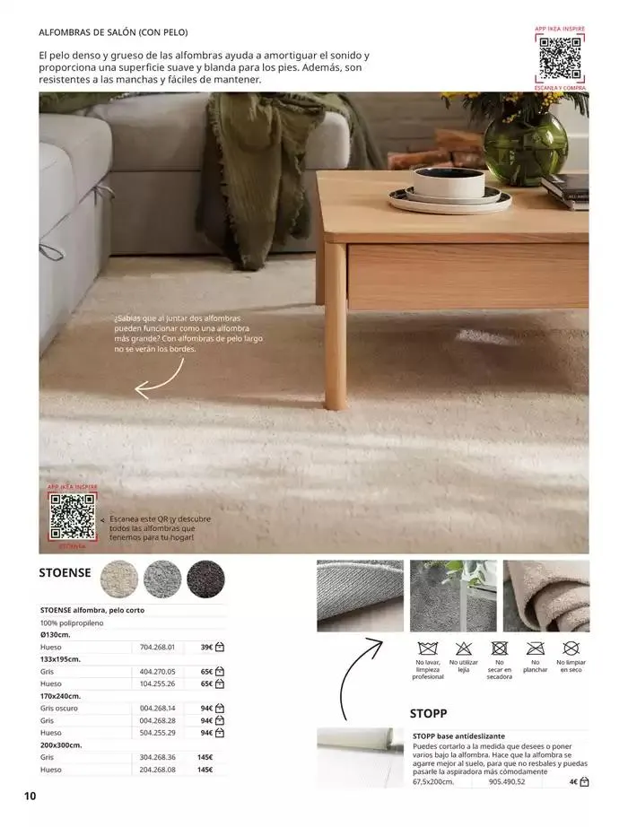 Catálogo de IKEA Catálogo Alfombras 3 de octubre al 31 de enero 2025 - Página 10