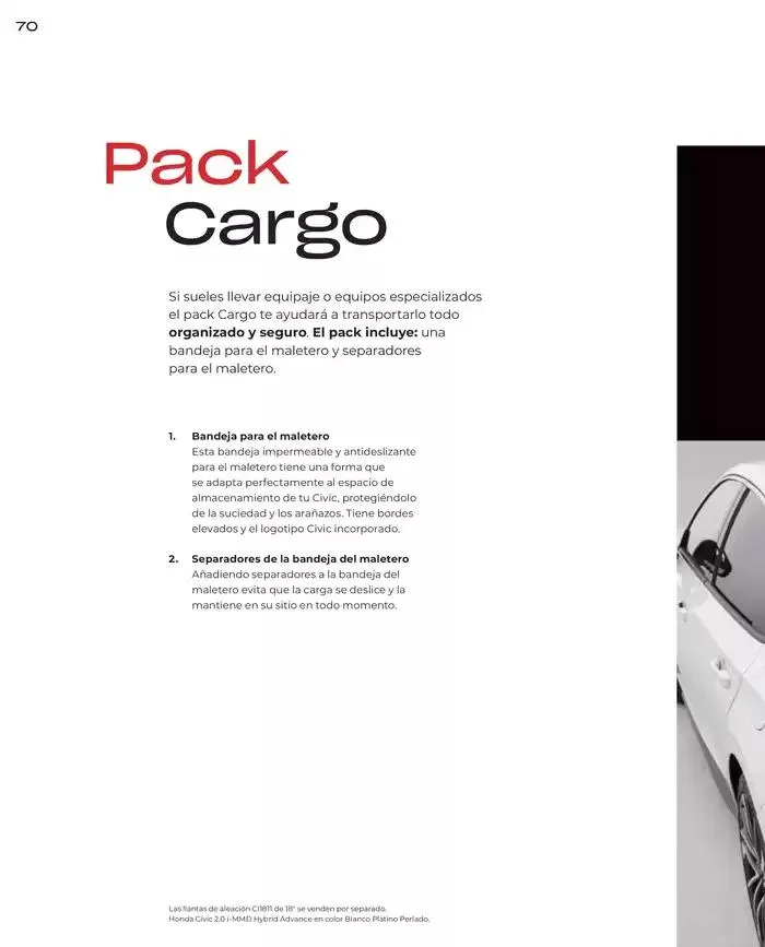 Catálogo de Honda Civic-Hybrid 30 de agosto al 30 de junio 2025 - Página 70